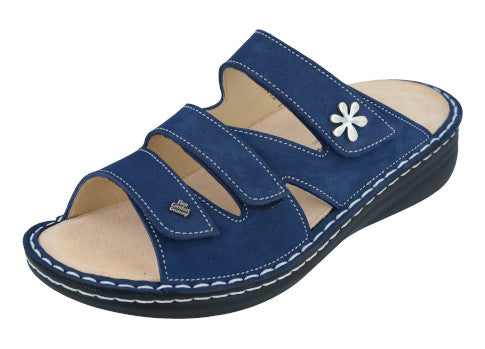 Finn Comfort Women's Grenada Soft Sandals Blue Finn Comfort Women's Grenada Soft Sandals Blue