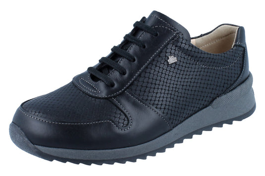 Finn Comfort Women's Sidonia Nappasaeda/Aspide Black/Grey