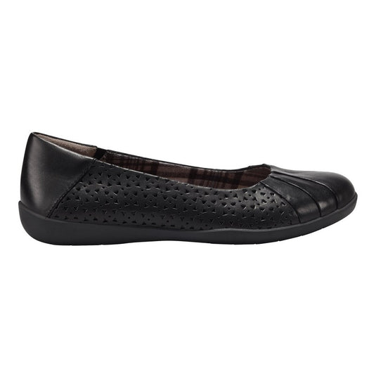Earth Women's Fiona Leather Black Slip-On