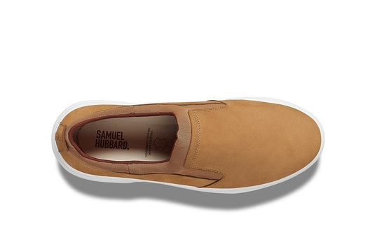 Samuel Hubbard Men's Flight Slip-On Nutmeg / White Sole Samuel Hubbard Men's Flight Slip-On Nutmeg / White Sole