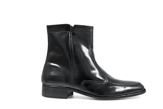 Florsheim Men's ESSEX Moc Toe Zipper Boot Black - Free Socks Florsheim Men's ESSEX Moc Toe Zipper Boot Black - Free Socks