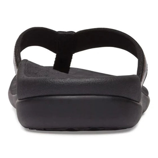 Vionic Women's Tide II Toe Post Sandal Black Vionic Women's Tide II Toe Post Sandal Black