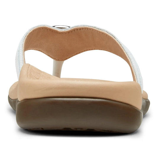 Vionic Women's Aloe Smooth Toe Post Sandal White Vionic Women's Aloe Smooth Toe Post Sandal White