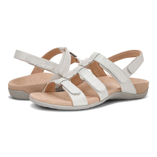 Vionic Women's Amber Sandals Silver Vionic Women's Amber Sandals Silver
