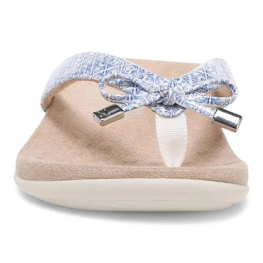 Vionic Women's Bella Toe Post Sandal White Tile Vionic Women's Bella Toe Post Sandal White Tile