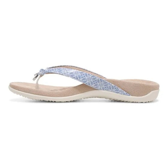 Vionic Women's Bella Toe Post Sandal White Tile Vionic Women's Bella Toe Post Sandal White Tile