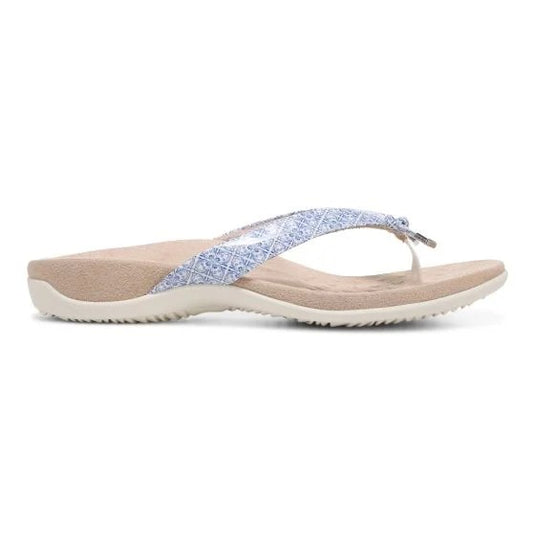 Vionic Women's Bella Toe Post Sandal White Tile Vionic Women's Bella Toe Post Sandal White Tile