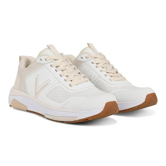 Vionic Women's Walk Strider Sneaker White Cream Vionic Women's Walk Strider Sneaker White Cream