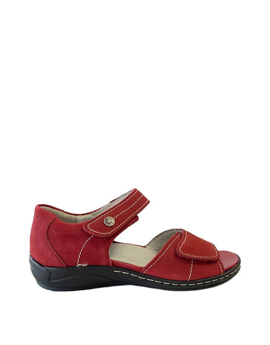Waldlaufer Women's Hilena Velcro Sandals Denver Cherry Waldlaufer Women's Hilena Velcro Sandals Denver Cherry