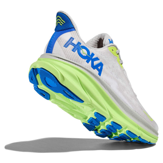 Hoka One One Men's Clifton 9 Sneaker Stardust/ Cobalt Hoka One One Men's Clifton 9 Sneaker Stardust/ Cobalt