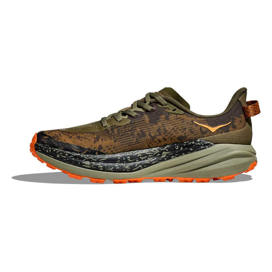 HOKA Men's Speedgoat 6 Trail Shoe Antique Olive/Squash