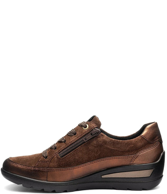 Ara Women's Zamia Wedge Sneaker Brown Suede Ara Women's Zamia Wedge Sneaker Brown Suede