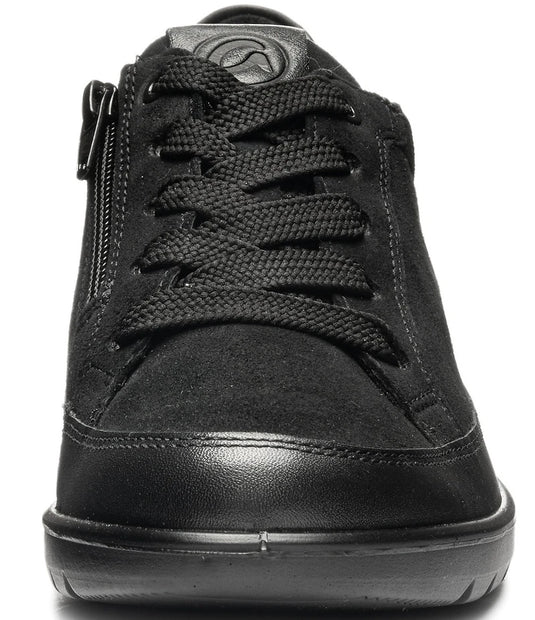 Ara Women's Zamia Wedge Sneaker Black Suede Ara Women's Zamia Wedge Sneaker Black Suede