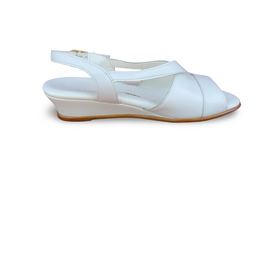 SAS Women's Caress Elevated Wedge Sandals White SAS Women's Caress Elevated Wedge Sandals White