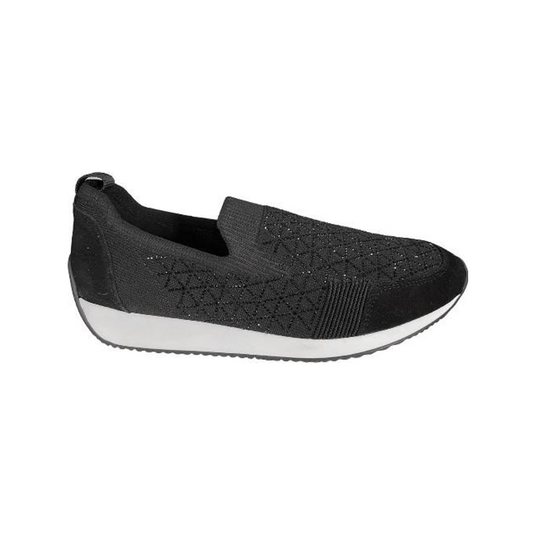 Ara Women's Lissabon Slip-on Shoe Black/ White Ara Women's Lissabon Slip-on Shoe Black/ White