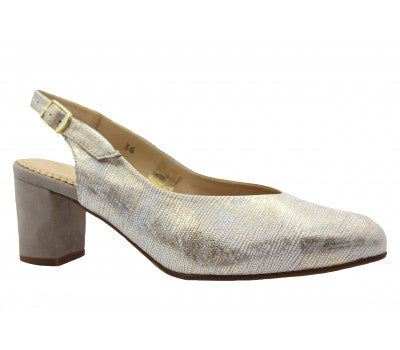 Piesanto Women's Heel 210230 Platino/Gold Piesanto Women's Heel 210230 Platino/Gold