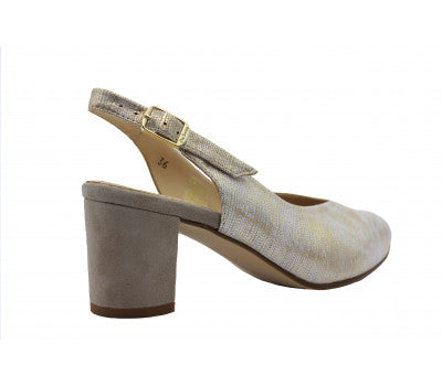 Piesanto Women's Heel 210230 Platino/Gold Piesanto Women's Heel 210230 Platino/Gold