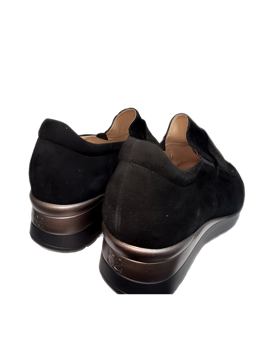 Piesanto Women's Slip On 235027 Black Suede Piesanto Women's Slip On 235027 Black Suede