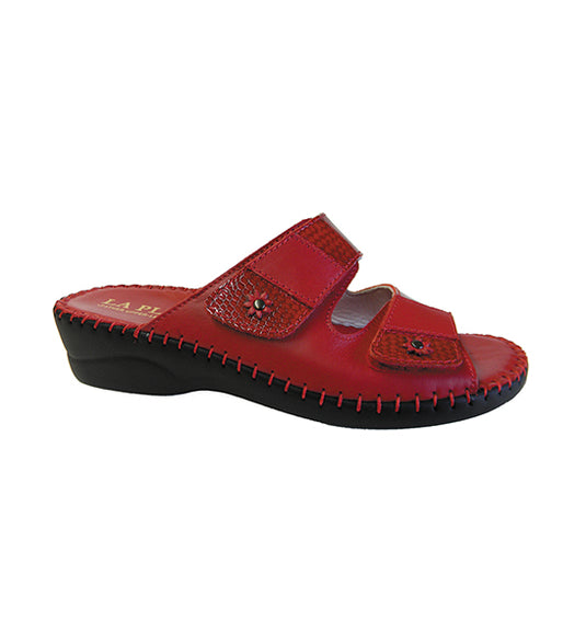 La Plume Women's Jessica Slide Red La Plume Women's Jessica Slide Red