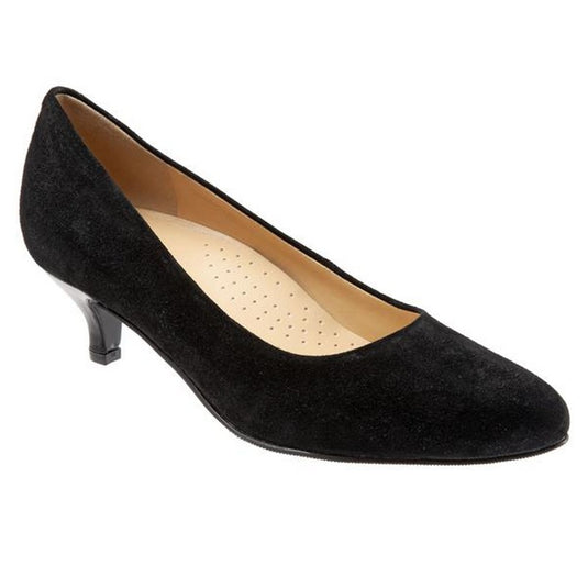Trotters Women's Kiera Dress Pumps Black Suede Trotters Women's Kiera Dress Pumps Black Suede