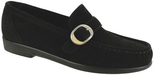 SAS Women's Lara Slip On Loafer Black Suede