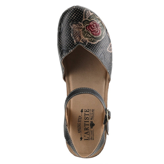 Spring Step Women's Lizzie Rose Sandal Black Multi Spring Step Women's Lizzie Rose Sandal Black Multi