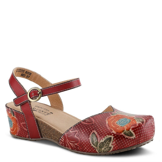 Spring Step Women's Lizzie Rose Sandal Red Multi Spring Step Women's Lizzie Rose Sandal Red Multi