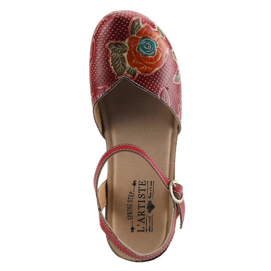 Spring Step Women's Lizzie Rose Sandal Red Multi Spring Step Women's Lizzie Rose Sandal Red Multi