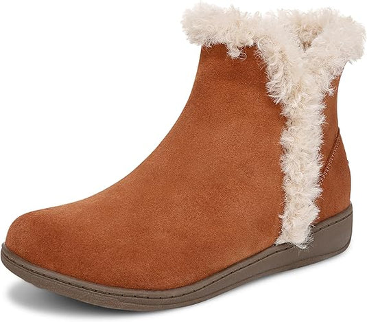 Vionic Unwind Booties Women's Tan Suede Vionic Unwind Booties Women's Tan Suede