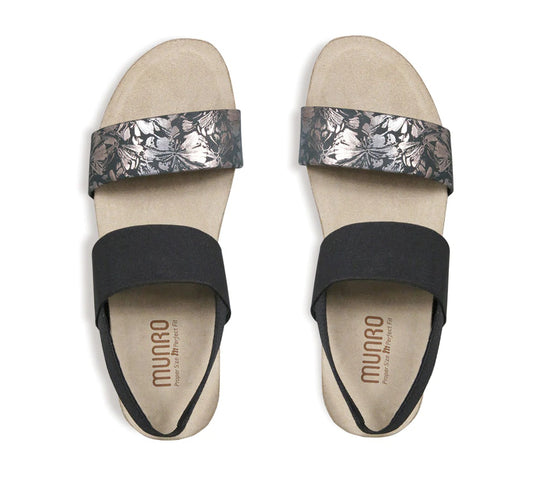 Munro Women's Pisces Sandals Dark Floral Print Munro Women's Pisces Sandals Dark Floral Print