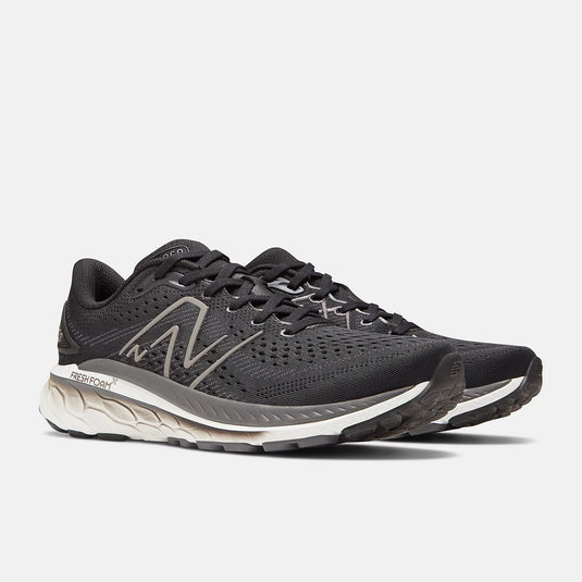 New Balance Men's Fresh Foam X 860v13 Black with White and Magnet New Balance Men's Fresh Foam X 860v13 Black with White and Magnet