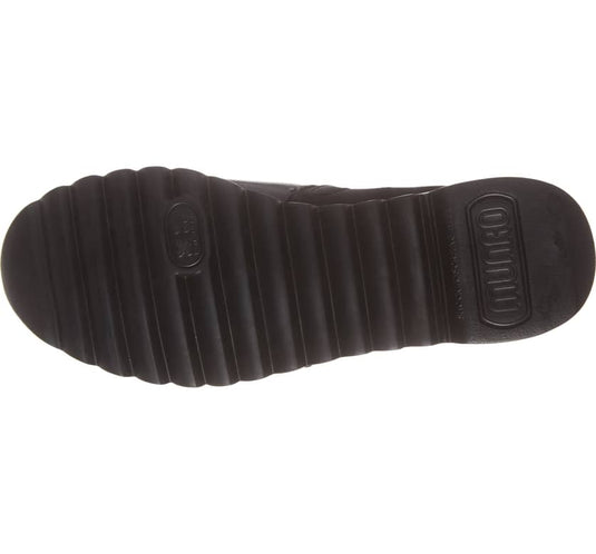 Munro Women's Ashcroft Black Leather and Black Fabric Munro Women's Ashcroft Black Leather and Black Fabric