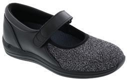Drew Women's Magnolia Mary Jane Black Lurex Stretch Drew Women's Magnolia Mary Jane Black Lurex Stretch