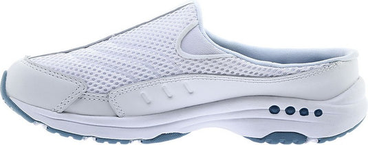 Easy Spirit Women's Traveltime Clogs White/Light Blue Leather Easy Spirit Women's Traveltime Clogs White/Light Blue Leather
