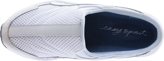 Easy Spirit Women's Traveltime Clogs White/Light Blue Leather Easy Spirit Women's Traveltime Clogs White/Light Blue Leather