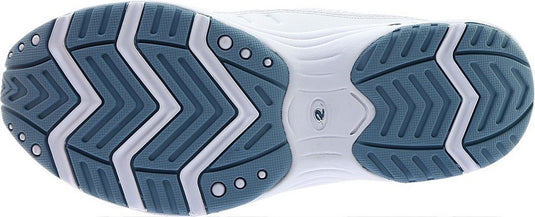 Easy Spirit Women's Traveltime Clogs White/Light Blue Leather Easy Spirit Women's Traveltime Clogs White/Light Blue Leather