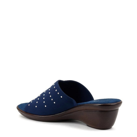 Onex Women's Marley Wedge Slide Navy Elastic