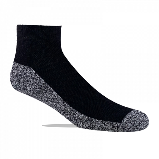 Jox Sox Men’s Cushioned Qarter Socks Black Jox Sox Men’s Cushioned Qarter Socks Black