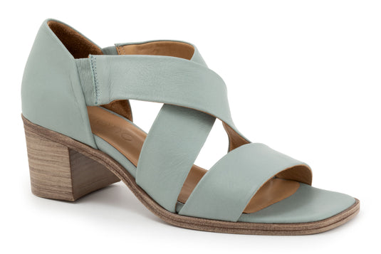Bueno Women's Melana Sandals Pale Green Leather Bueno Women's Melana Sandals Pale Green Leather