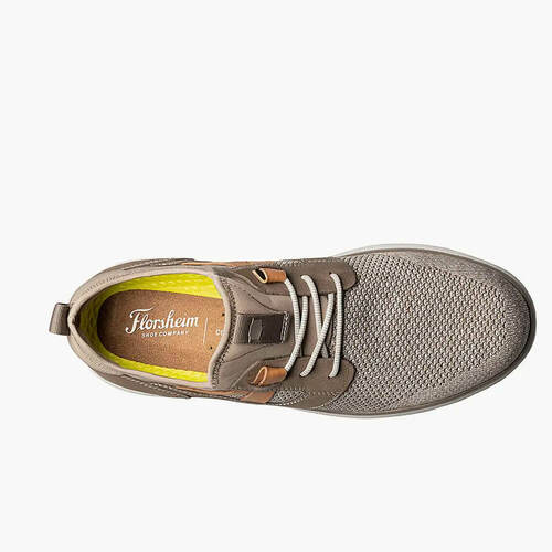 Florsheim Men's Venture Knit Plain Toe Lace Up Sneaker Mushroom Florsheim Men's Venture Knit Plain Toe Lace Up Sneaker Mushroom