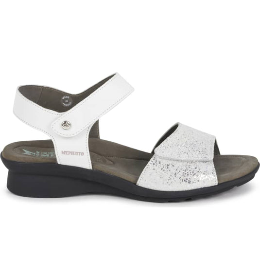 Mephisto Women's Pattie Flat Sandals White Mephisto Women's Pattie Flat Sandals White