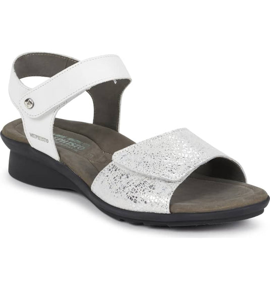 Mephisto Women's Pattie Flat Sandals White Mephisto Women's Pattie Flat Sandals White