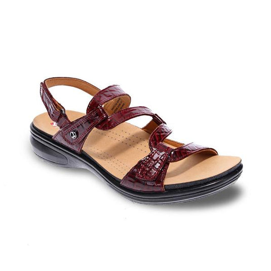 Revere Women's Miami Back Strap Sandals Red Croc Revere Women's Miami Back Strap Sandals Red Croc