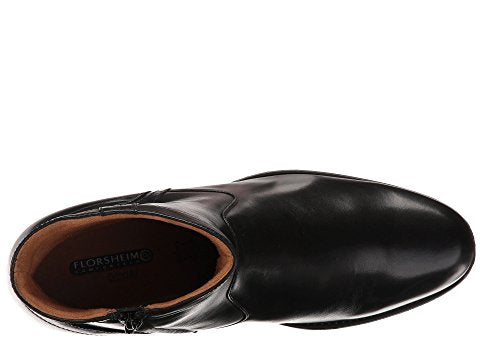 Florsheim Midtown Plain Toe Zip Boots Black - Free Socks Florsheim Midtown Plain Toe Zip Boots Black - Free Socks