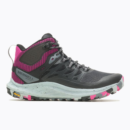 Merrell Women's Antora 3 Mid Waterproof Shoes Black Fuchsai Merrell Women's Antora 3 Mid Waterproof Shoes Black Fuchsai