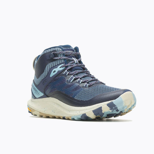 Merrell Women's Antora 3 Mid Waterproof Shoes Sea Merrell Women's Antora 3 Mid Waterproof Shoes Sea