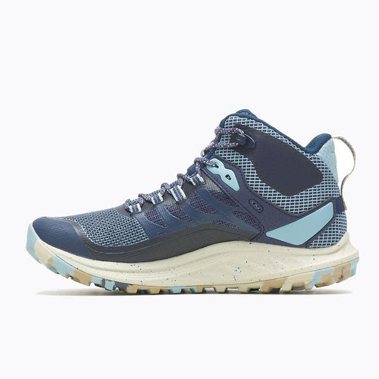 Merrell Women's Antora 3 Mid Waterproof Shoes Sea Merrell Women's Antora 3 Mid Waterproof Shoes Sea