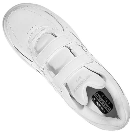 New Balance Men's 577 Hook and Loop White New Balance Men's 577 Hook and Loop White