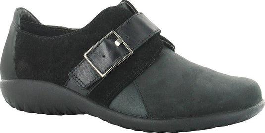 Naot Women's Tane - Coal Nubuck/Black Madras Naot Women's Tane - Coal Nubuck/Black Madras