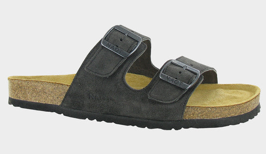 Naot Men's Santa Barbara Sandals Oily Midnight Suede Naot Men's Santa Barbara Sandals Oily Midnight Suede